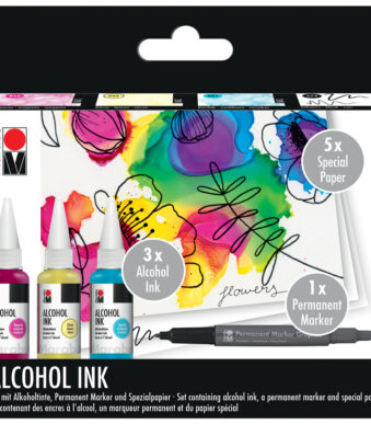 Marabu permanente inkt Alcohol Ink-set FLOWERS