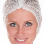 HYGOSTAR PP-clip-on haarnetje Detect, diameter: 500 mm, wit