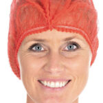 HYGOSTAR PP-clip-on haarnetje Detect, diameter: 500 mm, rood