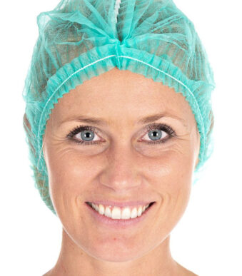 HYGOSTAR PP-clip-on haarnetje Detect, diameter: 500 mm, groen