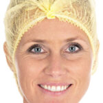 HYGOSTAR PP-clip-on haarnetje Detect, diameter: 500 mm, geel