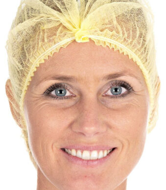 HYGOSTAR PP-clip-on haarnetje Detect, diameter: 500 mm, geel