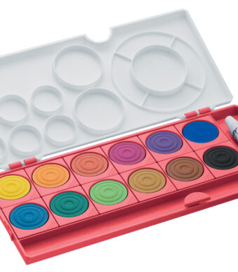 LAMY waterverfdoos aquaplus, rood, 12 kleuren