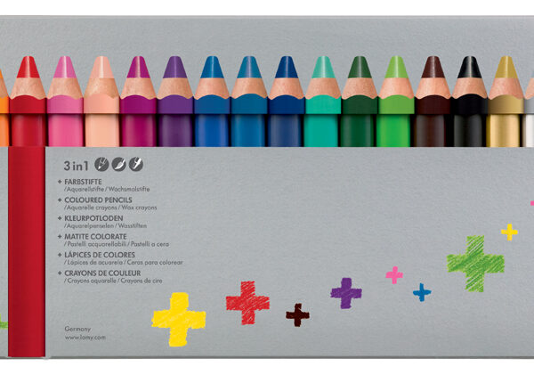 LAMY 3-in-1 kleurpotloden 3plus, 18 stuks in doosje