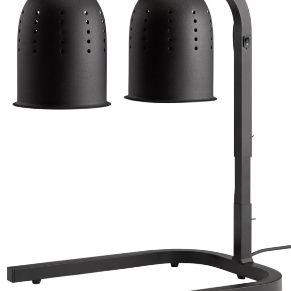 APS wamtelamp met 2 infraroodlampen, zwart