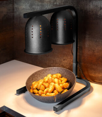 APS wamtelamp met 2 infraroodlampen, zwart