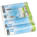 PAPSTAR afvalemmerzak HDPE, 60 liter, wit