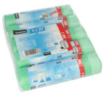 STARPAK afvalemmerzak HDPE, met trekband, 30 liter, groen