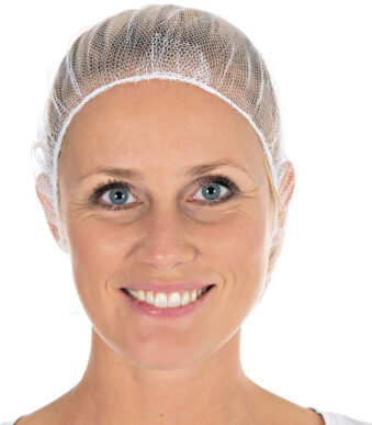 HYGOSTAR baret-haarnetje Honeycomb, diameter: 530 mm, wit