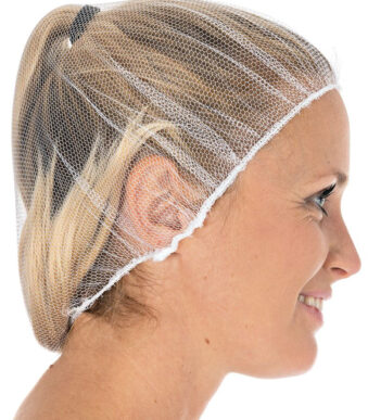 HYGOSTAR baret-haarnetje Honeycomb, diameter: 530 mm, wit