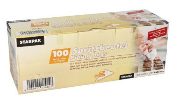 PAPSTAR LDPE-spuitzak, transparant, 1,8 l, 100 st.