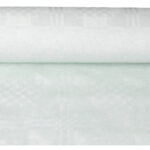 PAPSTAR Damast-tafellaken, rol, 10 x 1 m, wit