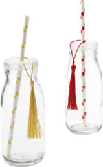 folia papieren drinkrietje ´BOLD DOTS´, lengte: 200 mm