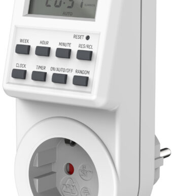 ANSMANN digitale week-tijdschakelklok AES6, wit