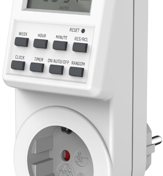 ANSMANN digitale week-tijdschakelklok AES6, wit
