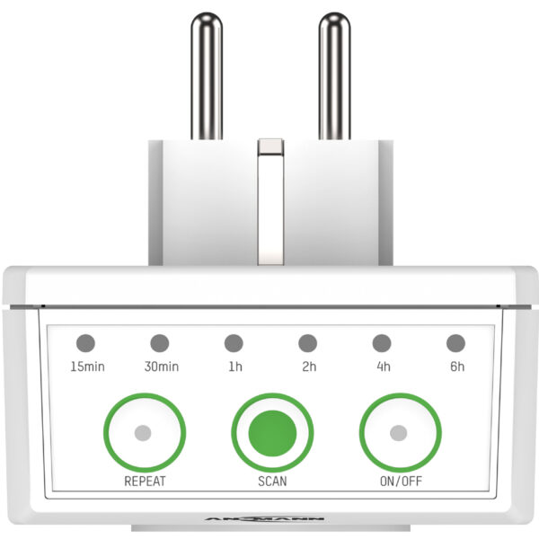 ANSMANN energiebesparend stopcontact AES1.3, tijdgestuurd, wit