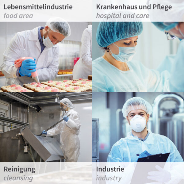 HYGONORM baret-haarnetje Bettina Light, 530 mm, blauw