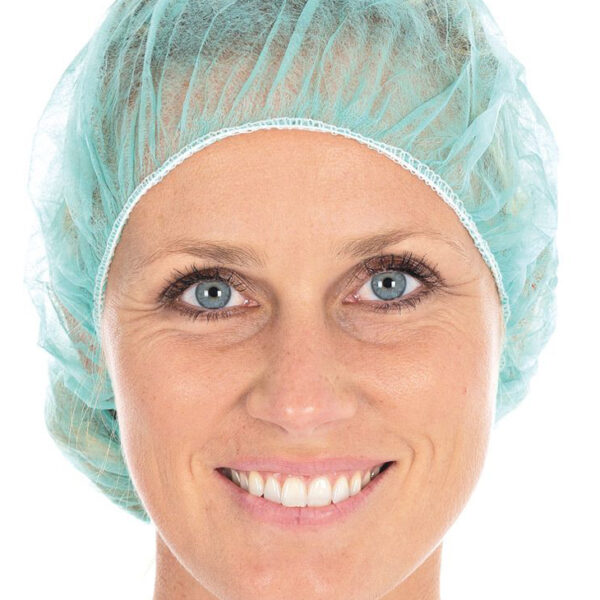 HYGOSTAR PP-baret-haarnetje Bettina, diameter: 530 mm, groen