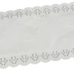 PAPSTAR taartrand/taartonderlegger, hoekig, 400 x 200 mm, wit