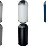 Secolan afvalzak, met trekband, blauw/zwart, 120 liter