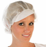 HYGONORM baret-haarnet LIGHT met klep, PP-vlies, wit