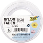 folia nylondraad op spoel, 0,16 mm x 100 m, transparant