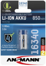 ANSMANN Li-Ion batterij 16340, 3,6 V, 850 mAh