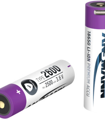 ANSMANN Li-Ion batterij 18650 met USB-C koppeling, 2.600 mAh, 3,6 V