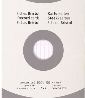 EXACOMPTA systeemkaarten, 100 x 150 mm, geruit, wit