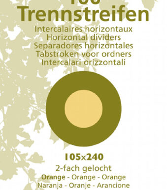 EXACOMPTA scheidingsstroken Recycling, 105 x 240 mm, oranje