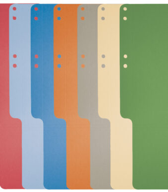 EXACOMPTA scheidingskaart, karton, 100 stuks, rood