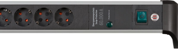 brennenstuhl stopcontactenlijst met overspanningsbescherming Alu-Office
