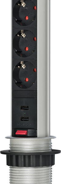 brennenstuhl stekkerdooseenheid ´Tower Power´, 3-voudig, USB