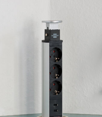 brennenstuhl stekkerdooseenheid ´Tower Power´, 3-voudig, USB