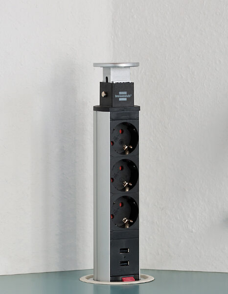 brennenstuhl stekkerdooseenheid ´Tower Power´, 3-voudig, USB