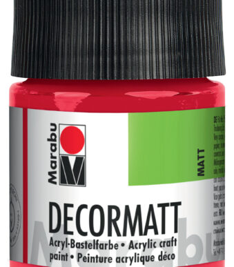 Marabu acrylverf 'Decormat', kersenrood, 50 ml, in glas