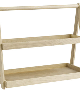 APS etagère VALO, 2-niveaus, eiken, 555 x 265 x 445 mm