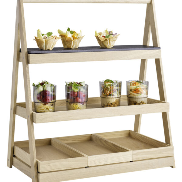 APS etagère VALO, 3-niveaus, eiken, 555 x 325 x 640 mm