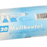 STARPAK afvalemmerzak HDPE, met trekband, 60 liter, geel