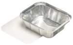 STARPAK aluminium-schaal reckthoekig, met deksel, 500 ml