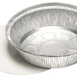 STARPAK aluminium bakje rond, met deksel, 770 ml