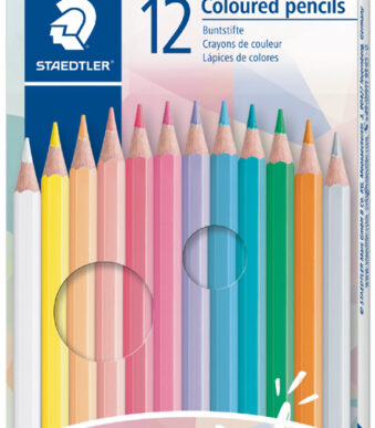 STAEDTLER kleurpotloden pastel, 12 in kartonnen doosje