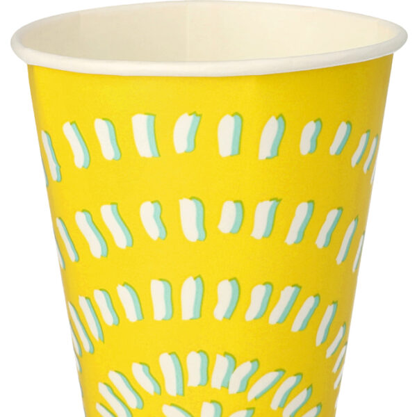 STARPAK kartonnen-drinkbeker, 0,3 l, geel, 100 stuks