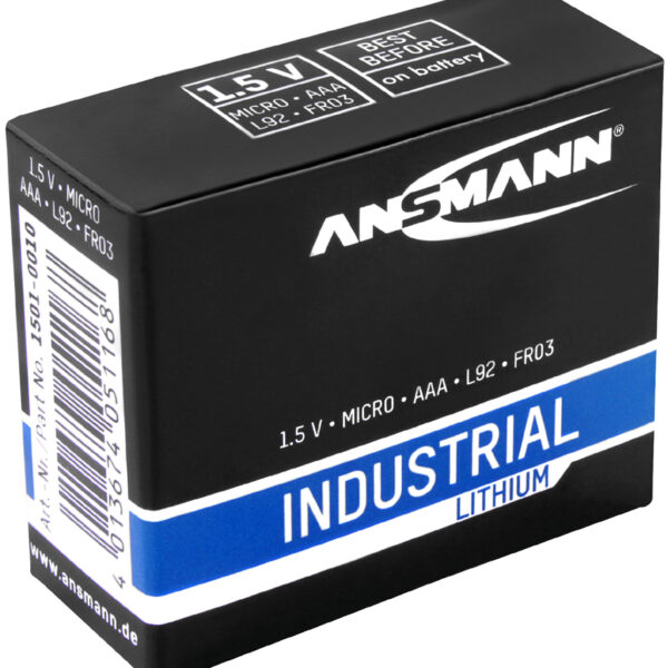 ANSMANN Lithium batterij 'Industrial', Micro AAA, pakje van 10