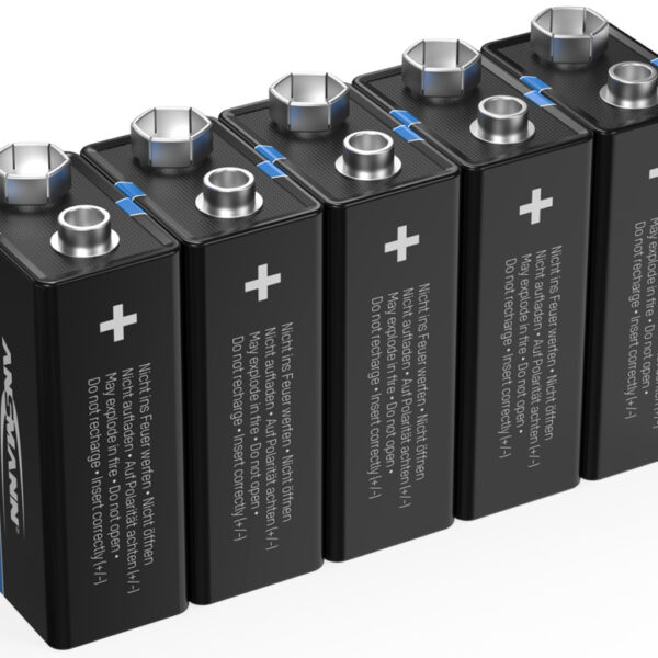 ANSMANN Lithium batterij Blok E, pakje van 5