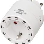 brennenstuhl stopcontact-schakelklok, digitaal, wit