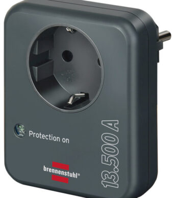 brennenstuhl overspanningsbeschermings-adapter, 13.000 A, antraciet