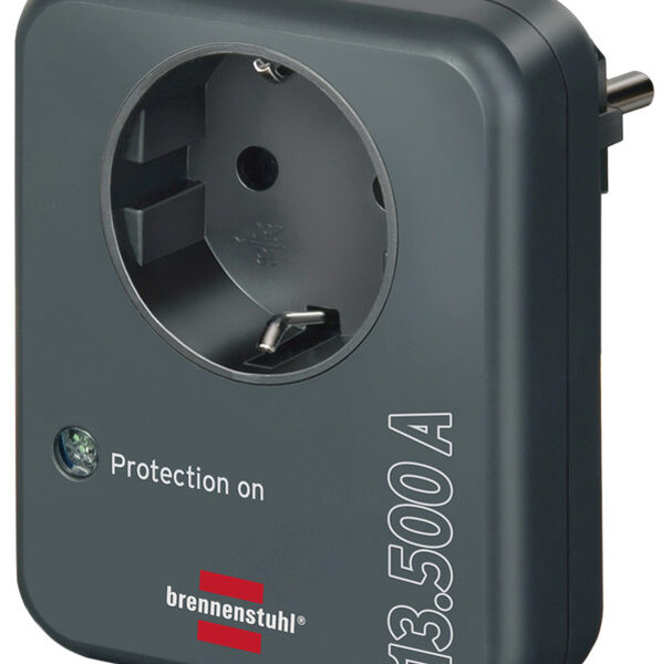 brennenstuhl overspanningsbeschermings-adapter, 13.000 A, antraciet