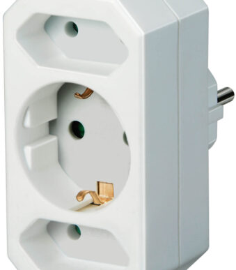 brennenstuhl adapterstekker, Euro- en randaarde, wit