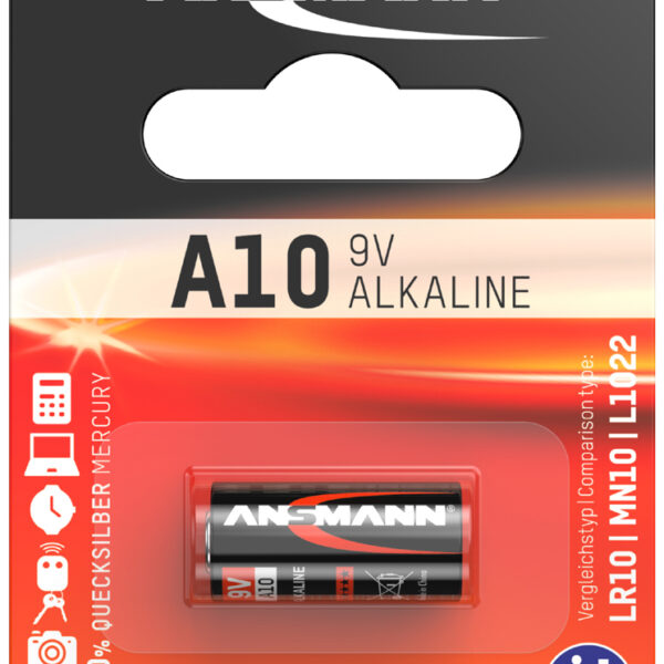 ANSMANN Alkaline batterij A10, 9 Volt, 1 op blister